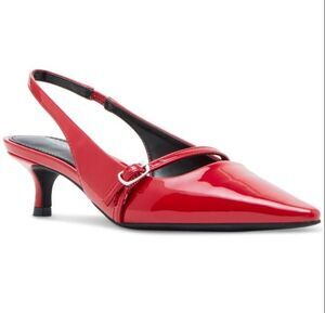 Steve Madden: Madden Girl Krystall Women's Slingback Red Patent Heel Womens 6.5M